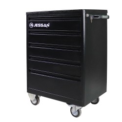 Jessan Ofis 5 Çekmeceli Takım Arabası Komple Siyah