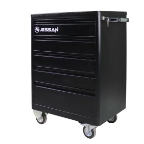 Jessan Ofis 5 Çekmeceli Takım Arabası Komple Siyah