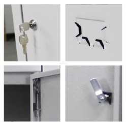 Jessan Ofis 5 Gözlü Öğretmen Öğrenci Dolabı Gri-Yeşil