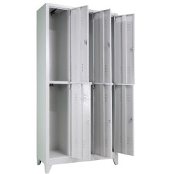 Jessan Ofis 6 lı Standart Soyunma Dolabı Gri