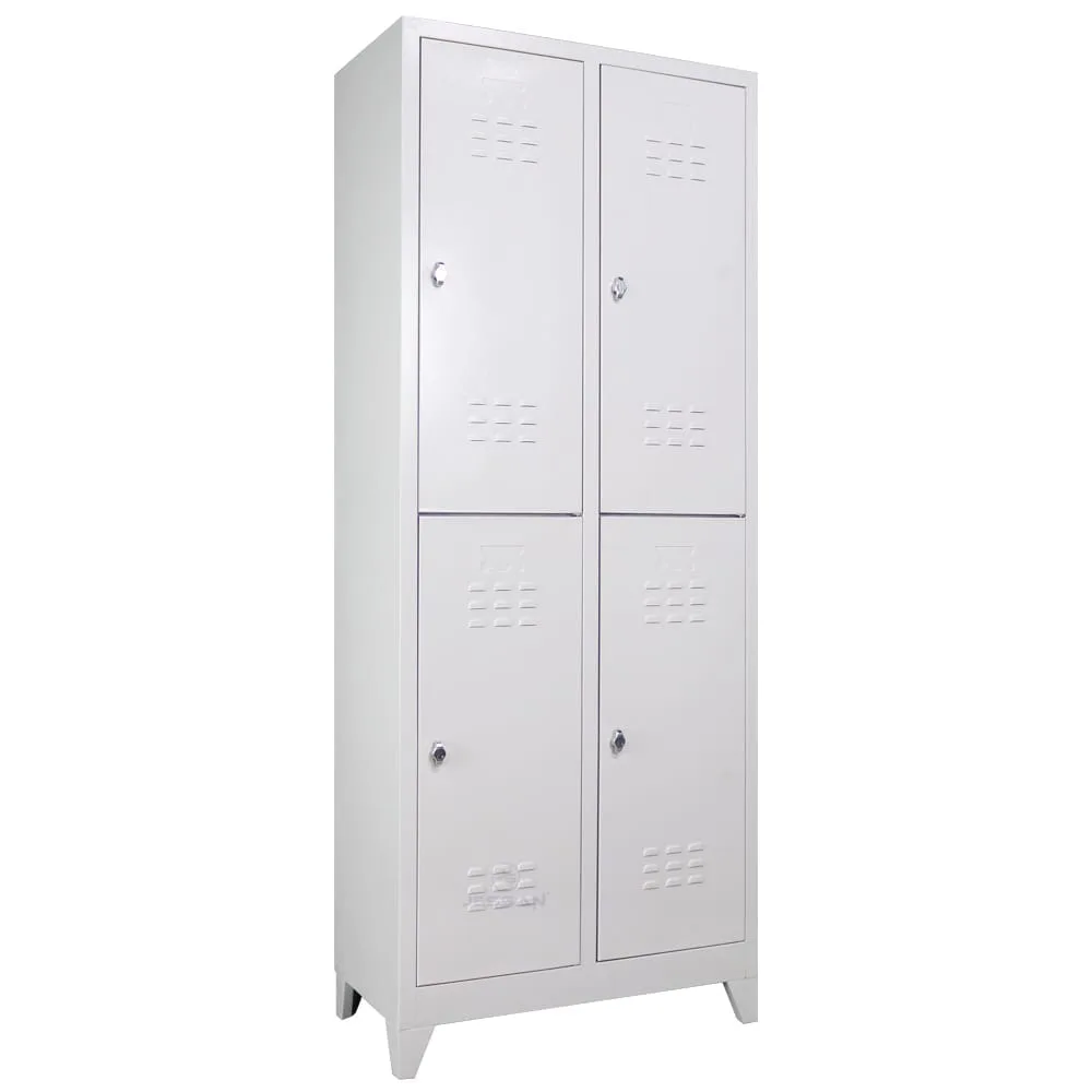 Jessan 4 Doors Eco Metal Locker Storage Cabinet Gray